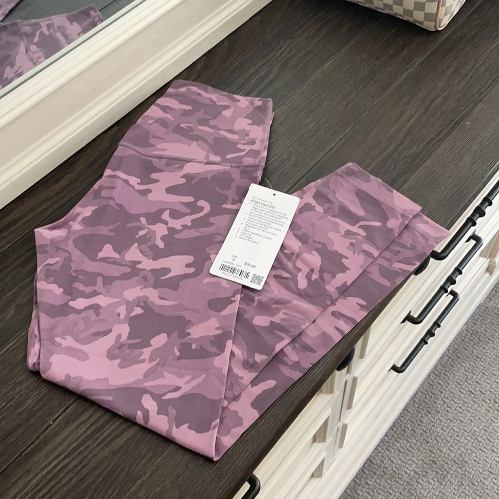 Lululemon Align Pant 25” Pink Camo RARE